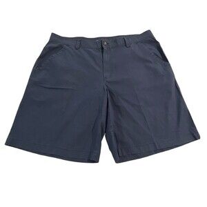 COLUMBIA Men's Blue 11" Linen/ Cotton/Elastane Blend Shorts Size 42